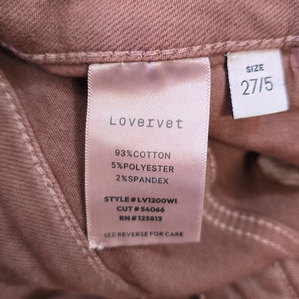 High-Rise Ankle Cropped Jeans in a light wine color - Picture 11 of 13